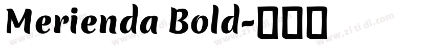 Merienda Bold字体转换